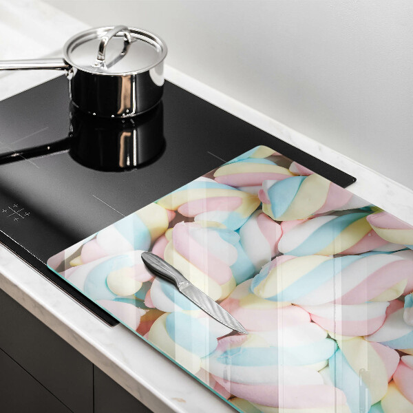 Kuchynská doska zo skla Farebné marshmallows