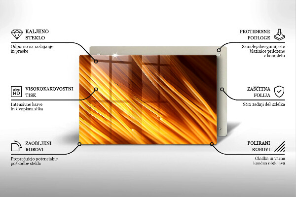 Kuchynská doska zo skla Špagetové cestoviny