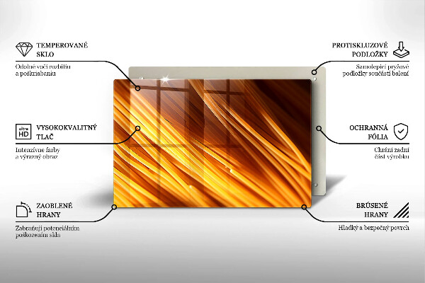 Kuchynská doska zo skla Špagetové cestoviny