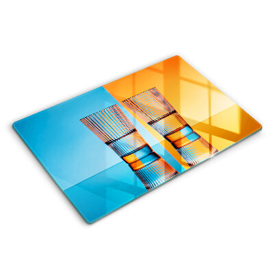 Kuchynská doska zo skla Dva poháre vody