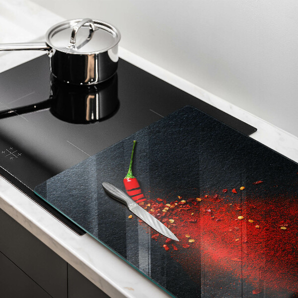 Kuchynská doska zo skla Čili paprička