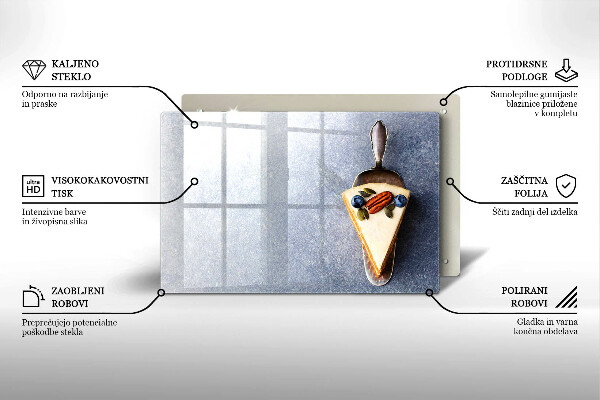 Kuchynská doska zo skla Kúsok koláča