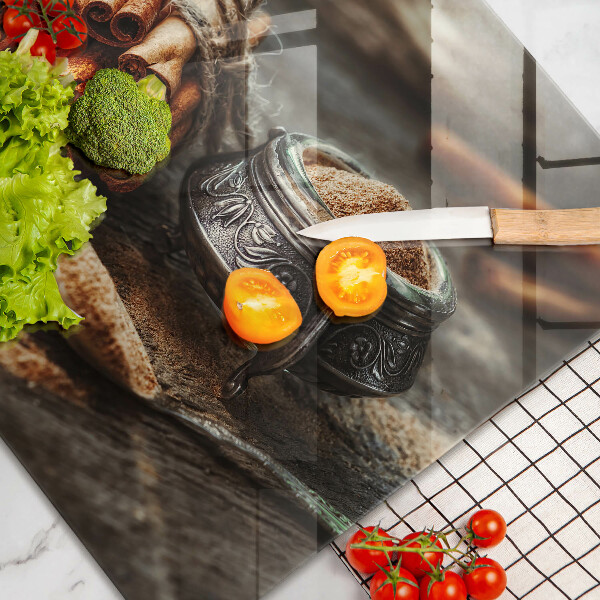 Kuchynská doska zo skla Vanilkové struky