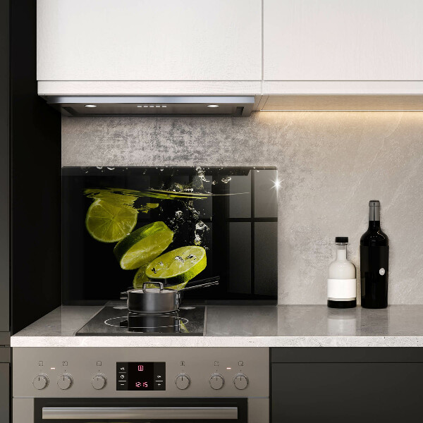 Kuchynská doska zo skla Limetky vo vode