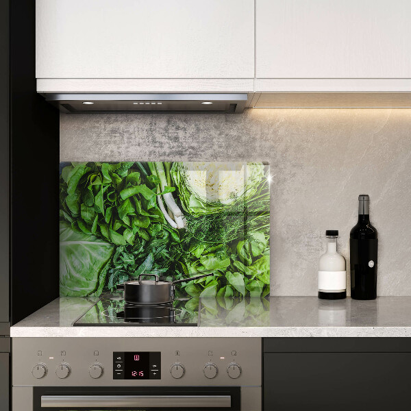 Kuchynská doska zo skla Zelená zelenina