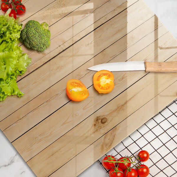 Kuchynská doska zo skla Jemné drevené dosky