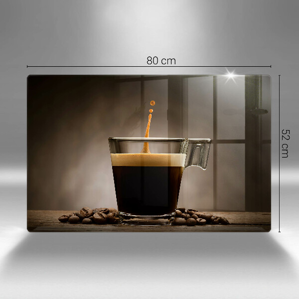 Kuchynská doska zo skla Sklo a kávové zrná