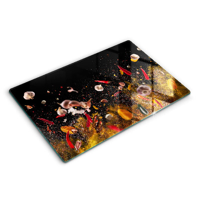 Kuchynská doska zo skla Horúce korenie