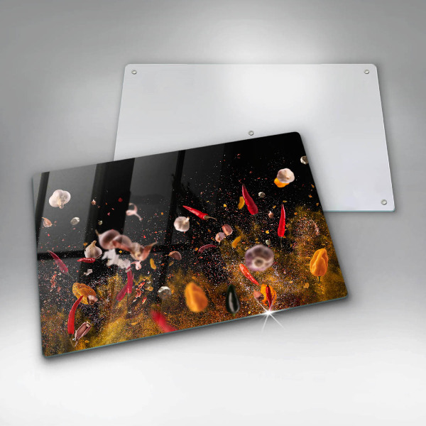 Kuchynská doska zo skla Horúce korenie