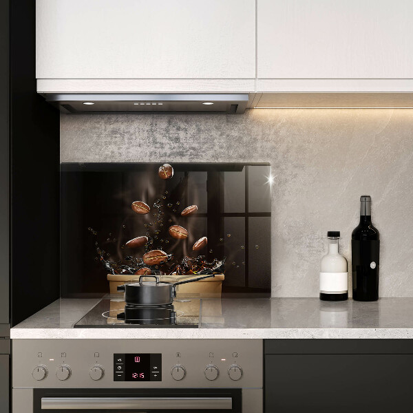 Kuchynská doska zo skla Horúce kávové zrná