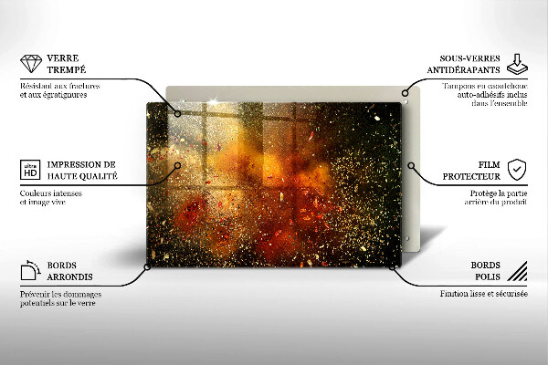 Kuchynská doska zo skla Farebné korenie