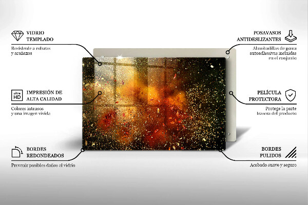 Kuchynská doska zo skla Farebné korenie