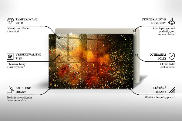 Kuchynská doska zo skla Farebné korenie