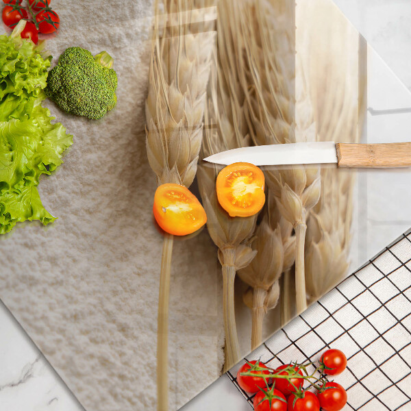 Kuchynská doska zo skla Múka a obilné klasy