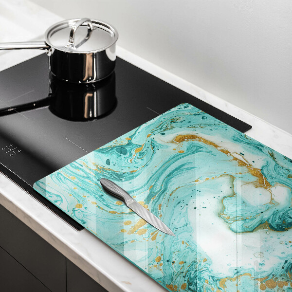 Kuchynská doska zo skla Modrá abstrakcia