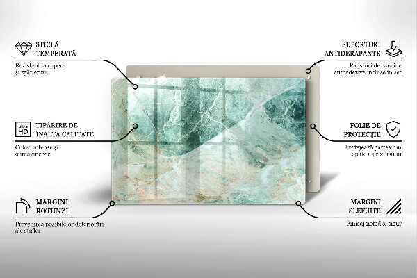 Kuchynská doska zo skla Kamenná štruktúra