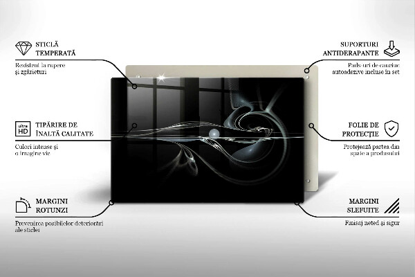 Kuchynská doska zo skla Moderná abstrakcia