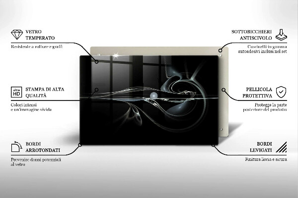 Kuchynská doska zo skla Moderná abstrakcia