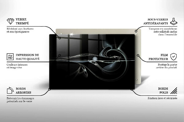 Kuchynská doska zo skla Moderná abstrakcia