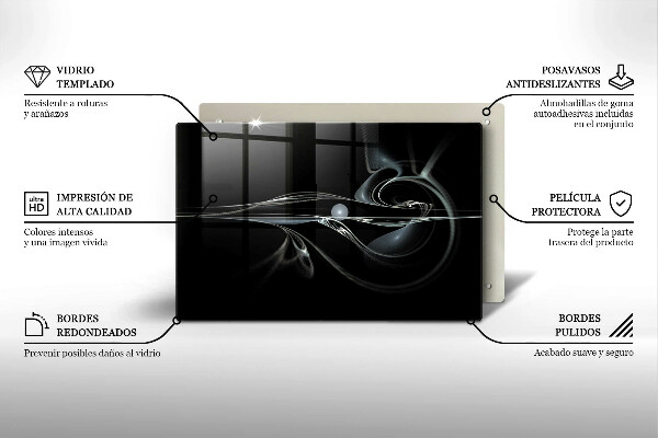 Kuchynská doska zo skla Moderná abstrakcia