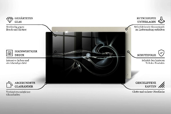 Kuchynská doska zo skla Moderná abstrakcia