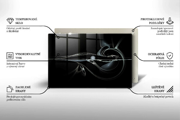 Kuchynská doska zo skla Moderná abstrakcia