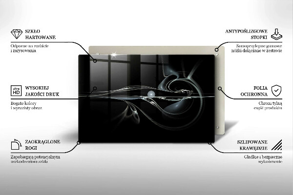 Kuchynská doska zo skla Moderná abstrakcia