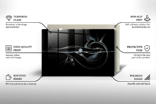 Kuchynská doska zo skla Moderná abstrakcia