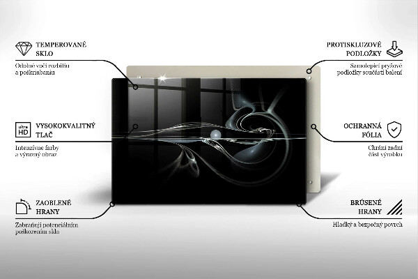 Kuchynská doska zo skla Moderná abstrakcia