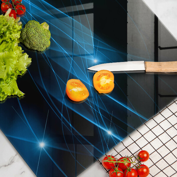 Kuchynská doska zo skla Abstraktný modrý dym