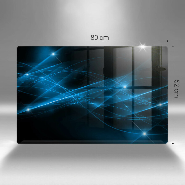 Kuchynská doska zo skla Abstraktný modrý dym