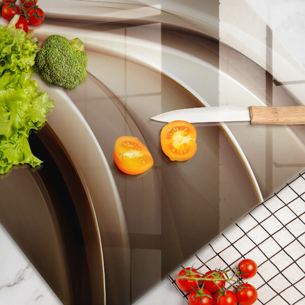 Kuchynská doska zo skla Abstrakcia jemné línie