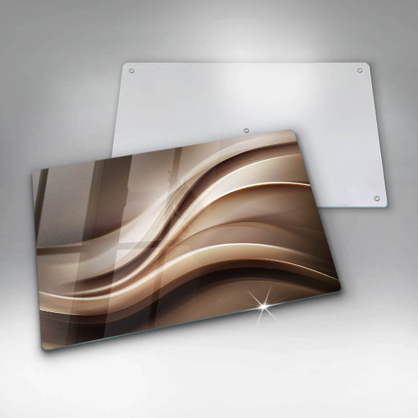 Kuchynská doska zo skla Abstrakcia jemné línie