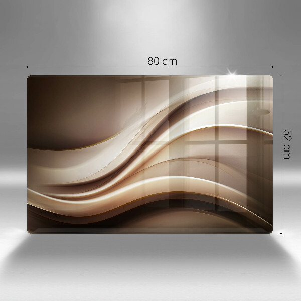 Kuchynská doska zo skla Abstrakcia jemné línie