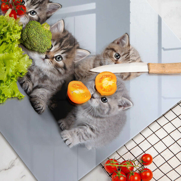 Kuchynská doska zo skla Sladké mačiatka