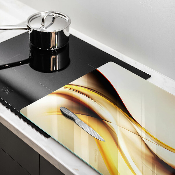 Kuchynská doska zo skla Abstraktné dymové čiary