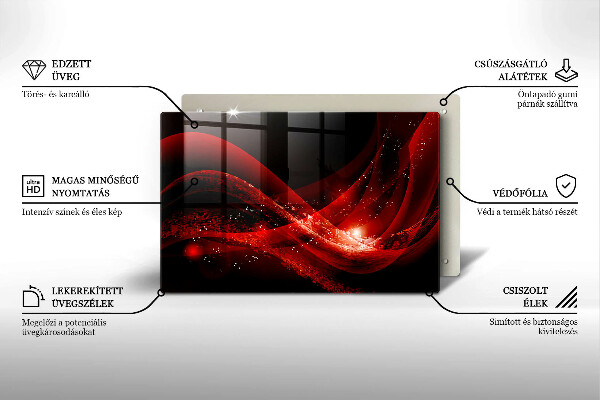 Kuchynská doska zo skla Moderná abstrakcia
