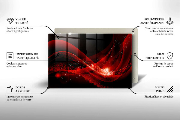 Kuchynská doska zo skla Moderná abstrakcia