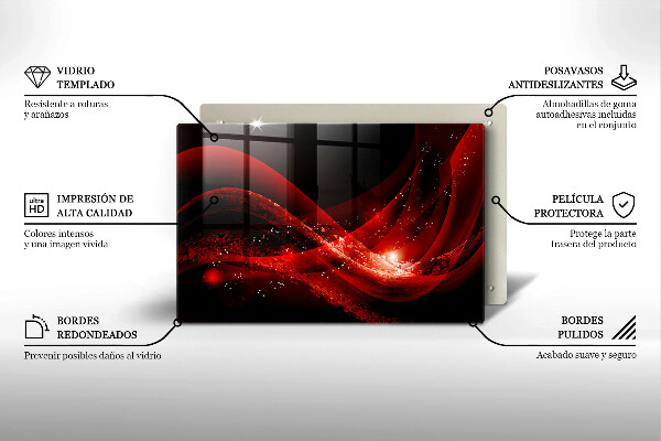 Kuchynská doska zo skla Moderná abstrakcia