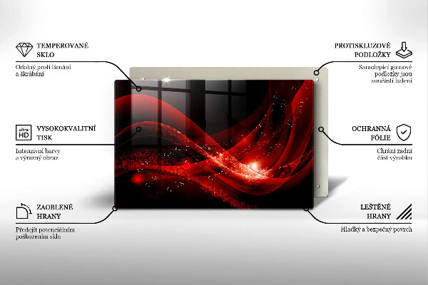 Kuchynská doska zo skla Moderná abstrakcia