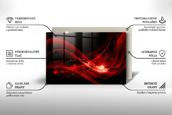 Kuchynská doska zo skla Moderná abstrakcia