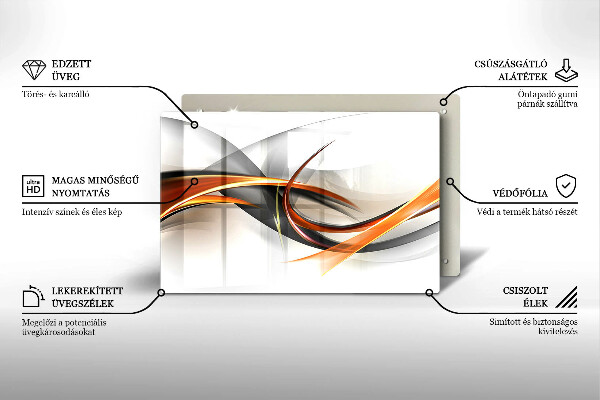 Kuchynská doska zo skla Moderné tvary