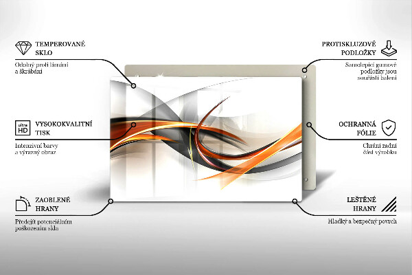 Kuchynská doska zo skla Moderné tvary