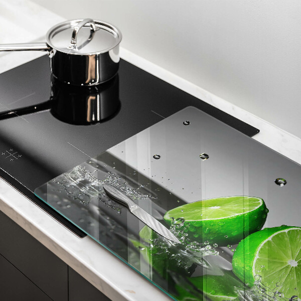 Kuchynská doska zo skla Šťavnaté limetky a voda