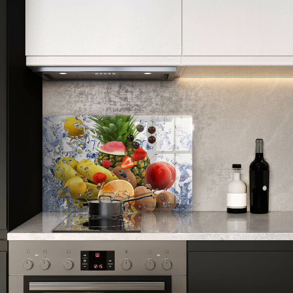 Kuchynská doska zo skla Šťavnaté ovocie a voda