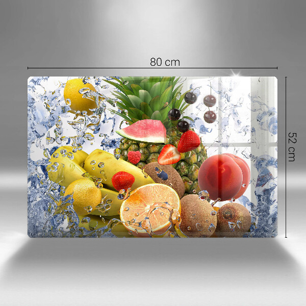 Kuchynská doska zo skla Šťavnaté ovocie a voda