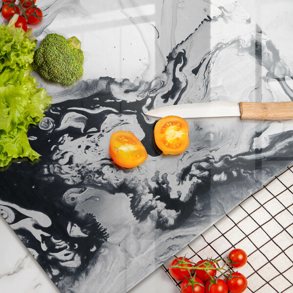Kuchynská doska zo skla Atramentová abstrakcia