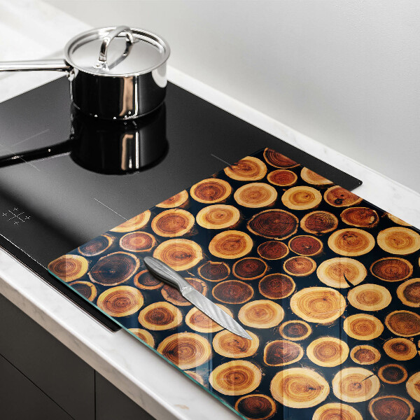 Kuchynská doska zo skla Drevené pne stromov