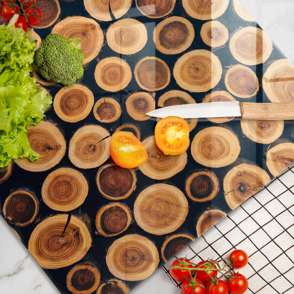 Kuchynská doska zo skla Drevené pne stromov