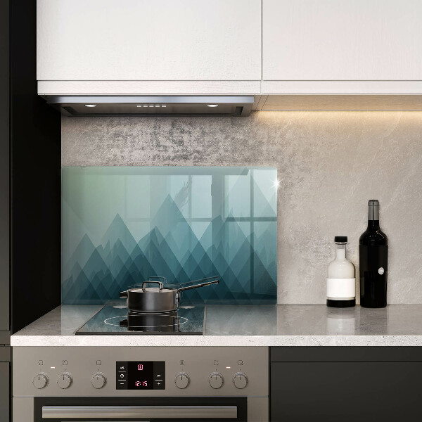 Kuchynská doska zo skla Abstraktné hory